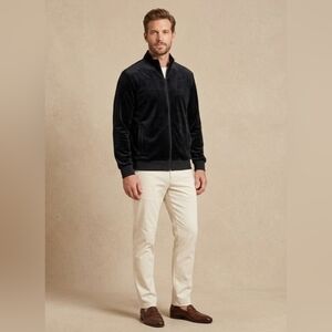$124 Agtawh St Moritz Mens Velour Jacket